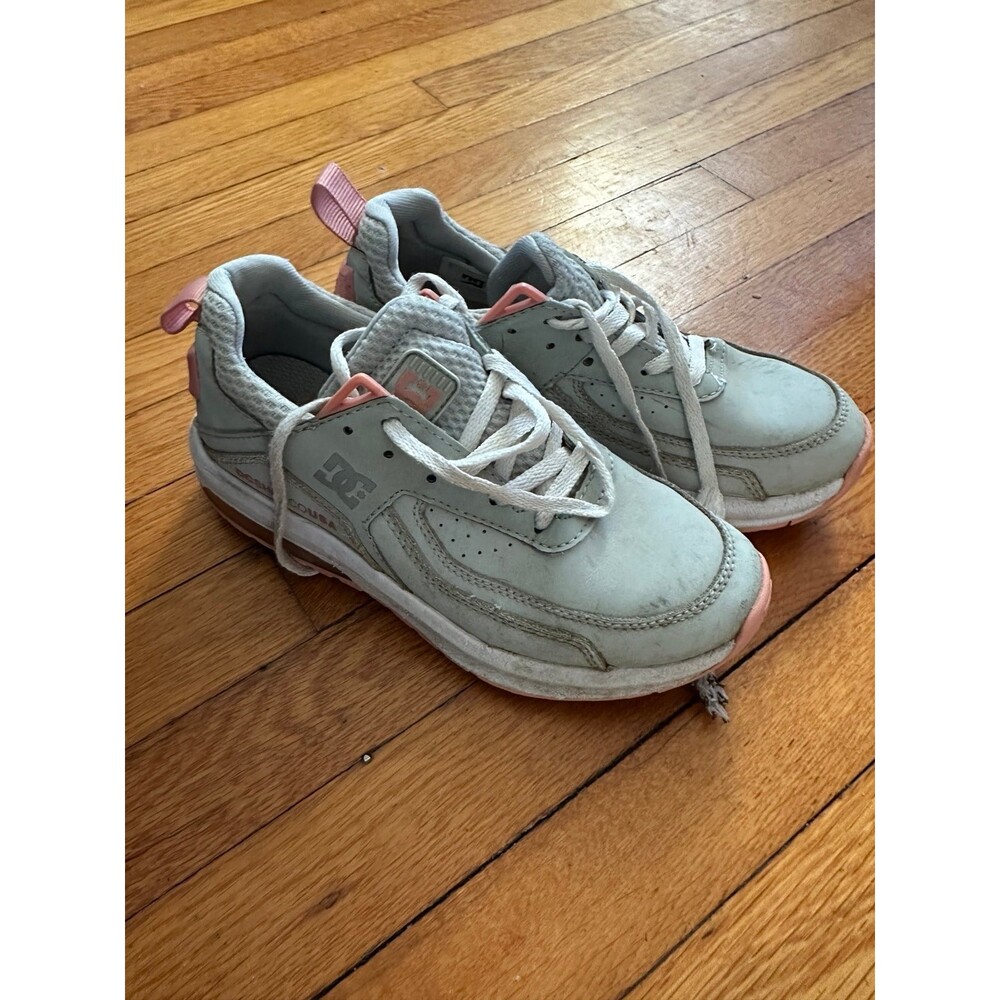 Women’s DC VANDIUM SE Skate Shoes Gray Orange Skateboard Sneakers Size 5